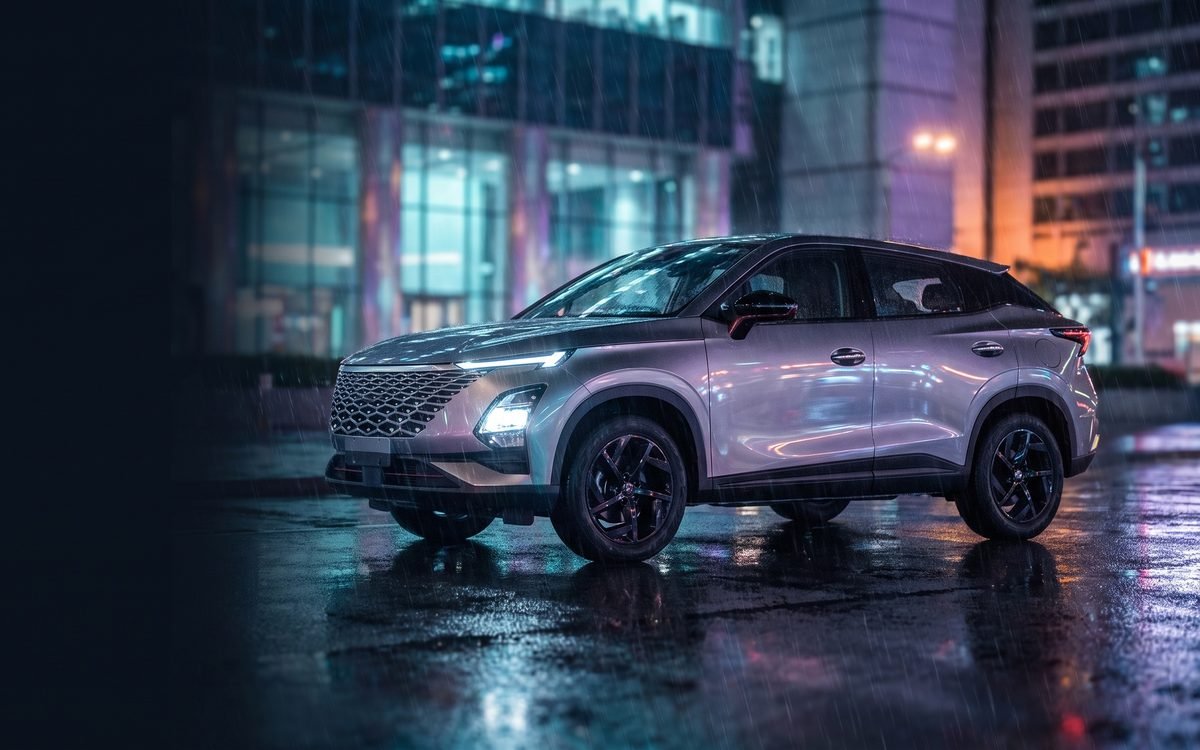 OMODA C5 at night in Victoria Island, Lagos